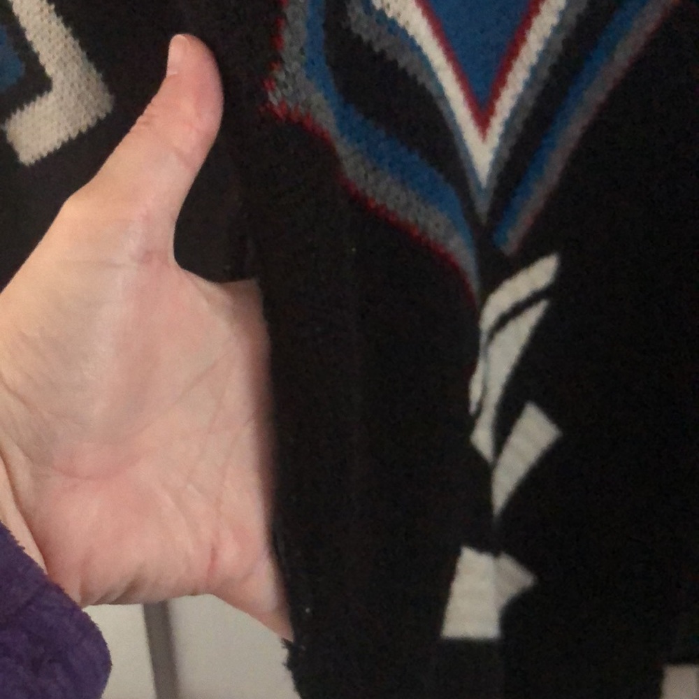 Steel roses long line cardigan sweater jacket - Picture 4 of 4